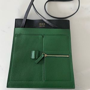 OAD Zip Satchel - Green and Black